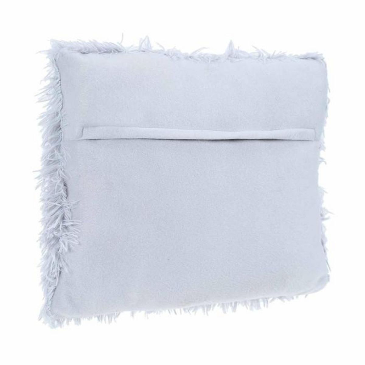 ATMOSPHERA Coussin Imitation Fourrure  Long  45x45cm Gris