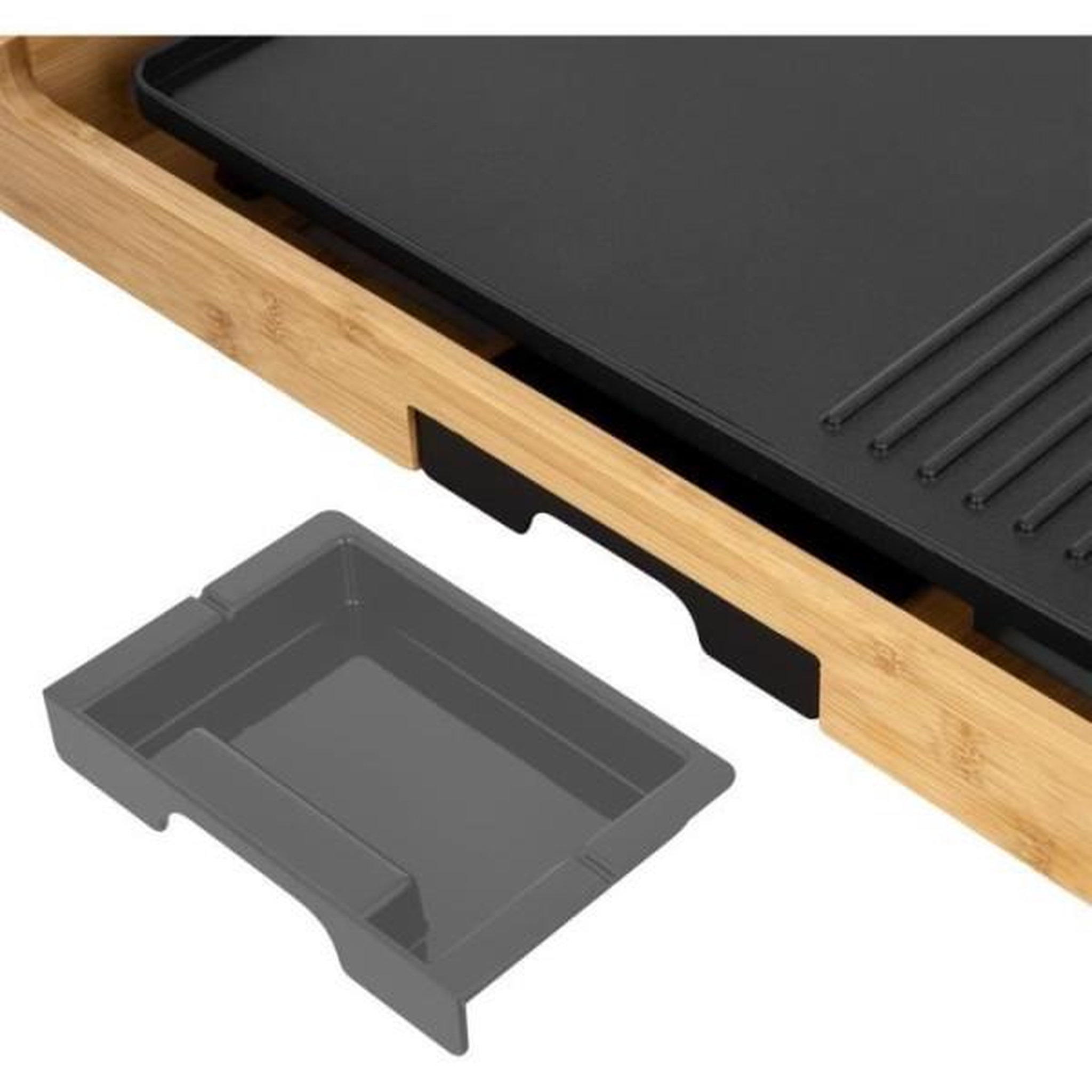 Voir la diapositive 4 : MARKET24 Grill électrique - SENCOR - SBG 206BK - 1800 W - Noir / Bambour