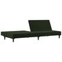 Voir la diapositive 4 : VIDAXL Canape-lit a 2 places vert fonce velours