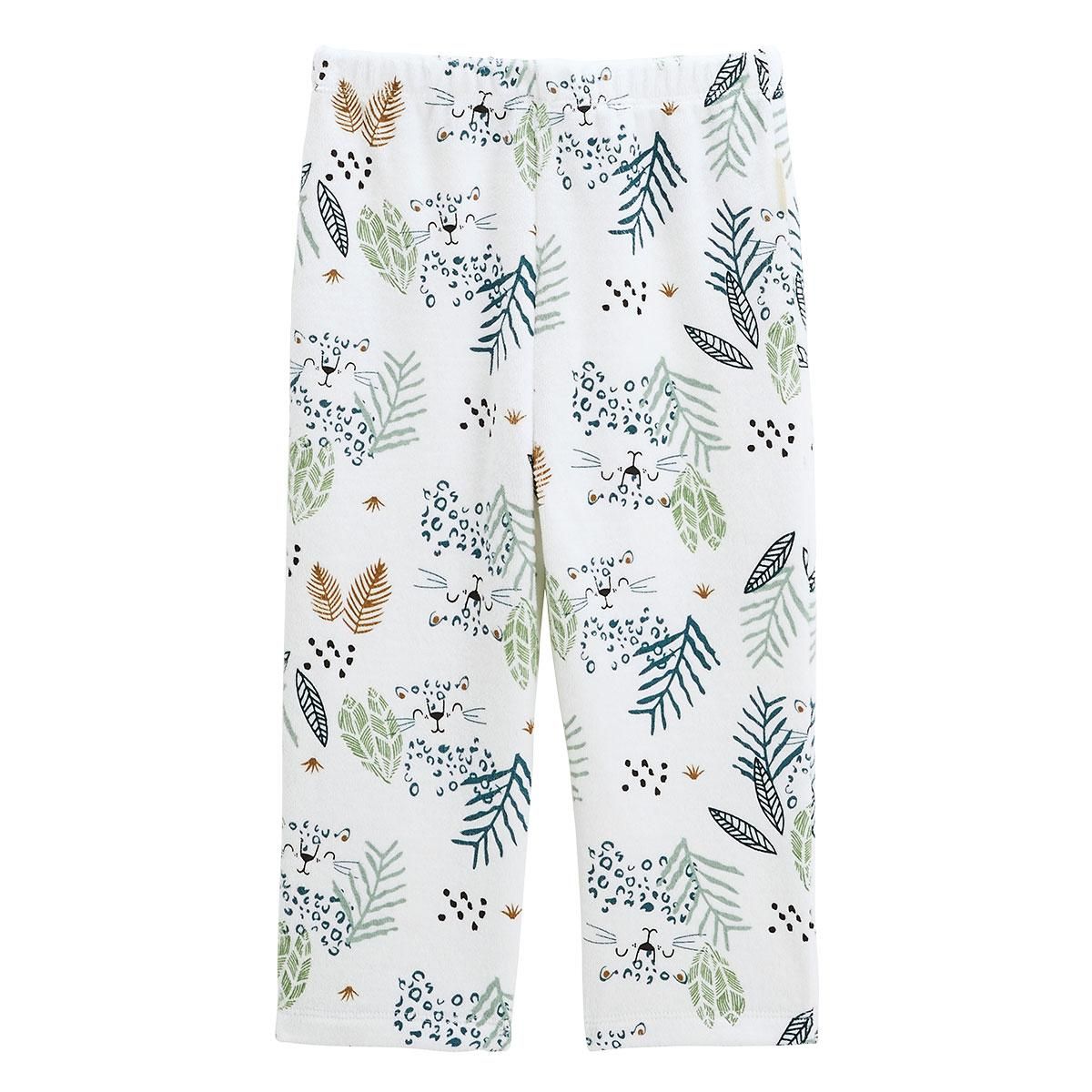 Petit Béguin Pyjama bébé 2 pièces en velours Borneo