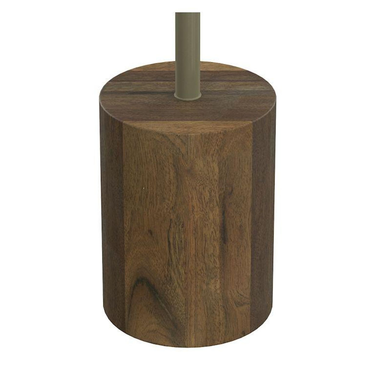 Rendez vous déco Table d'appoint ronde en bois de manguier et résine  D45 cm-Slimi