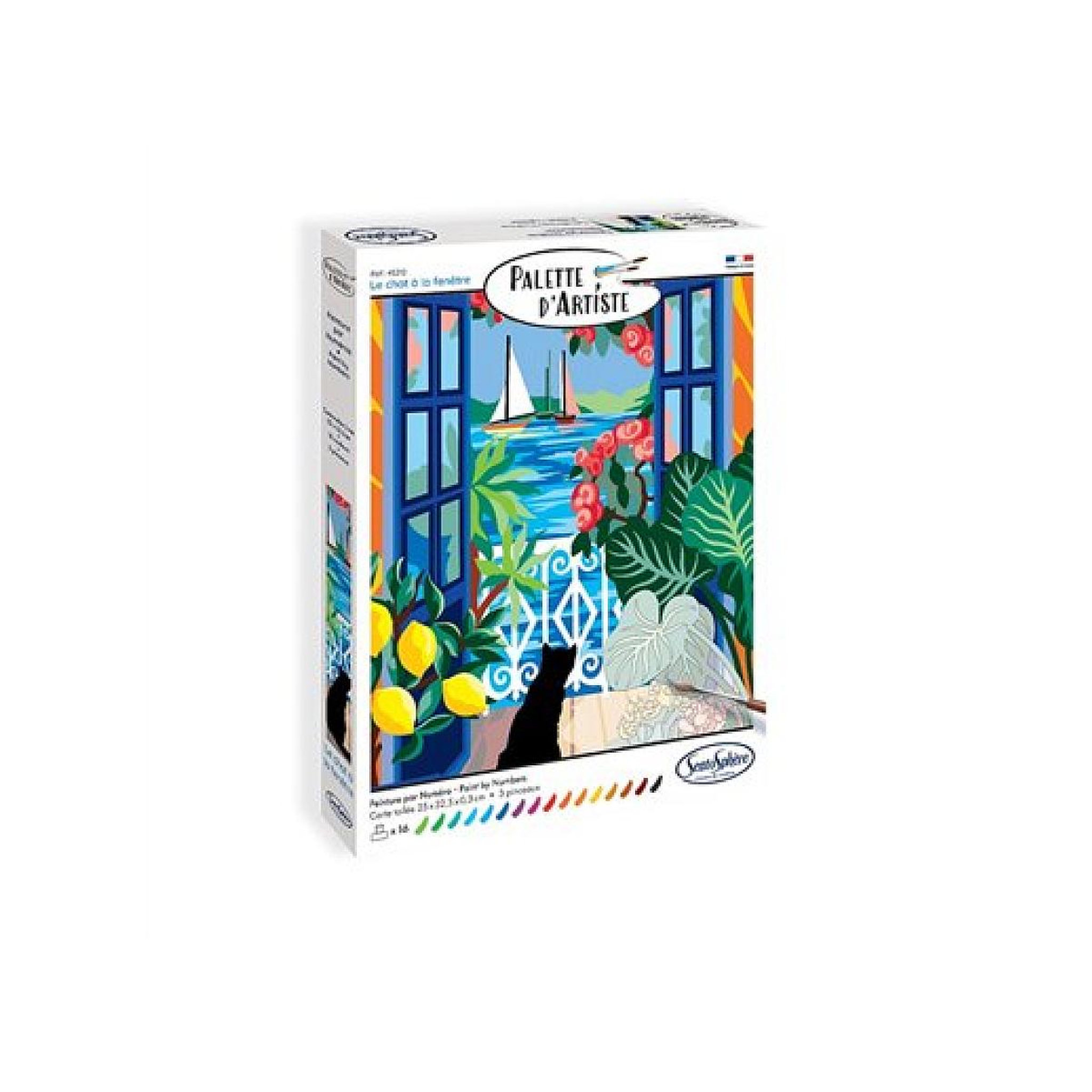 Sentosphere Palette d'artiste - Le chat a la fenetre
