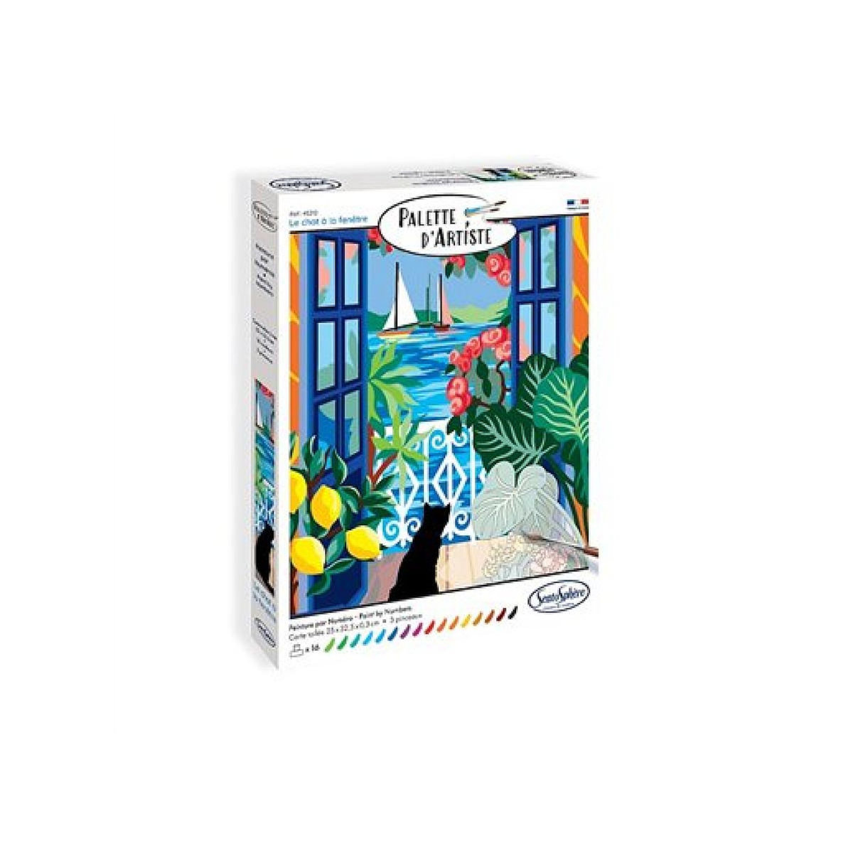 Sentosphere Palette d'artiste - Le chat a la fenetre