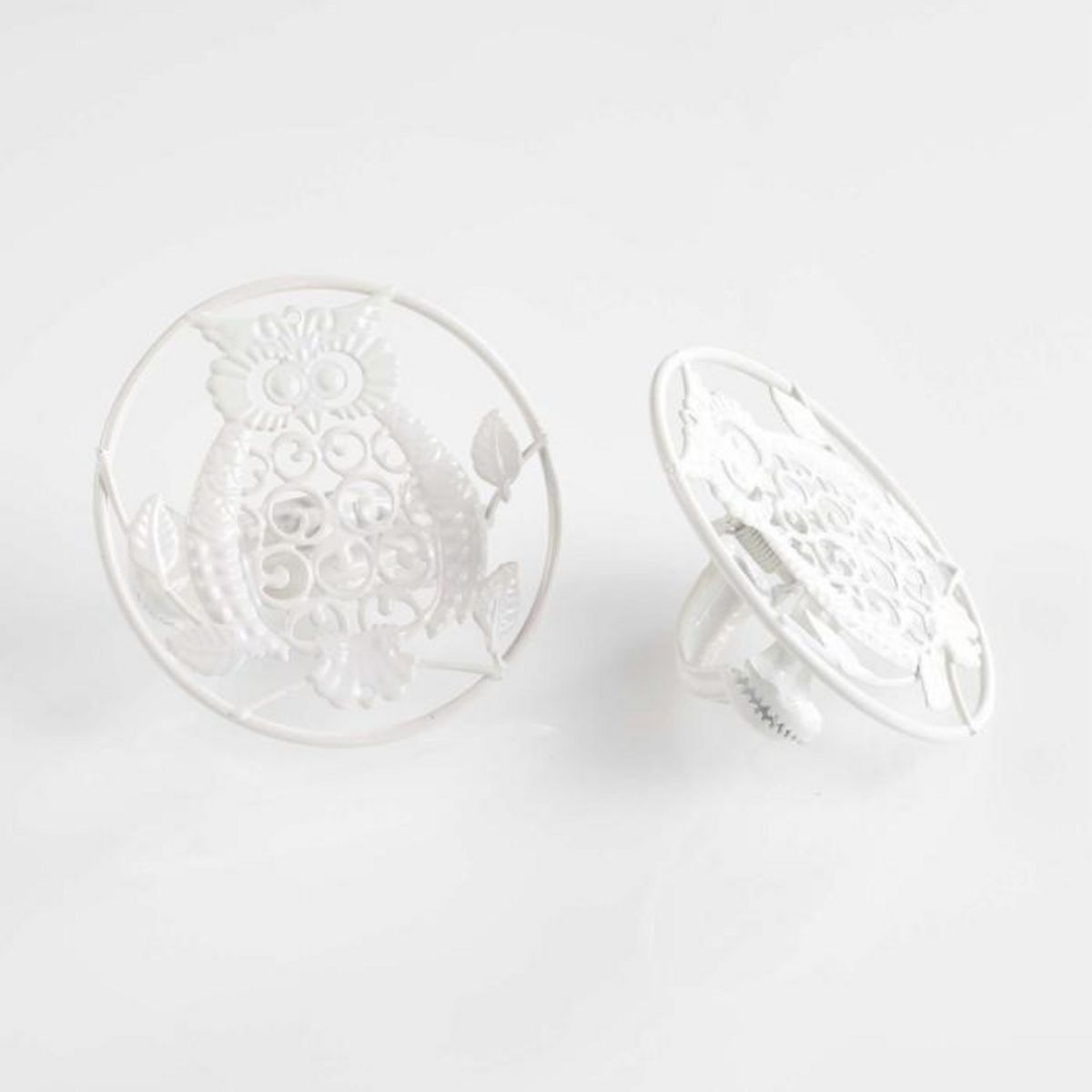 Paris Prix Lot de 2 Embrasses de Rideau  Gufo  8cm Blanc