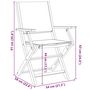 Voir la diapositive 6 : VIDAXL Ensemble a manger de jardin 5 pcs blanc creme tissu bois massif