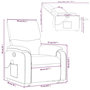 Voir la diapositive 6 : VIDAXL Fauteuil inclinable de massage Cappuccino Similicuir