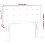 Voir la diapositive 6 : VIDAXL Tete de lit a LED Gris clair 100x5x78/88 cm Tissu