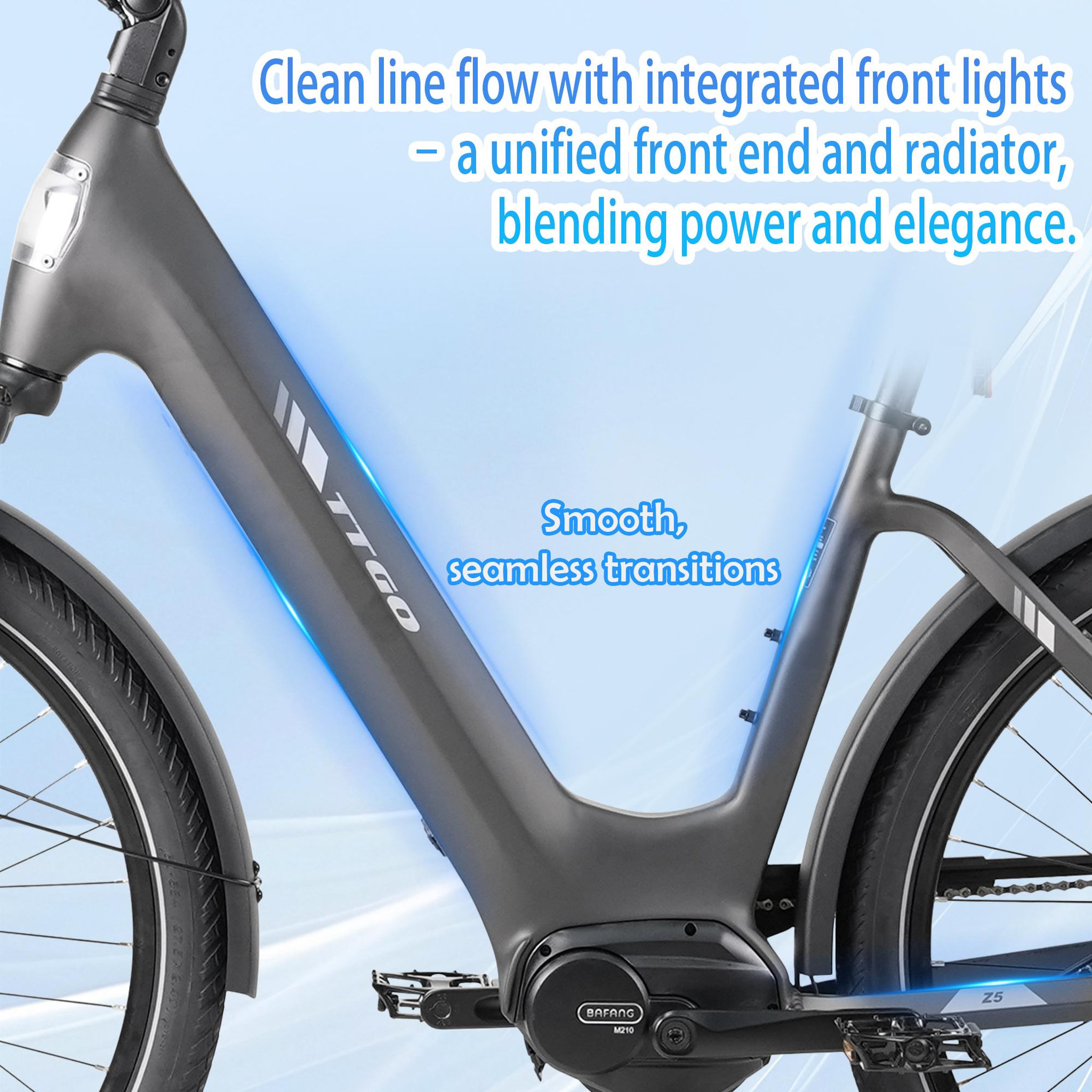 Voir la diapositive 5 : TTGO Vélo électrique TTGO Z5, moteur central 250 W