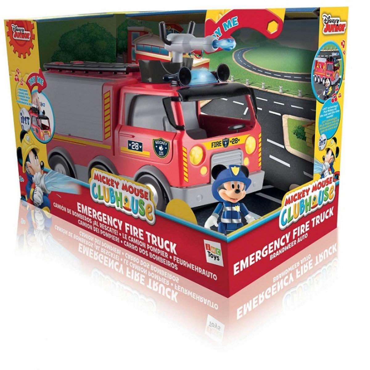 IMC TOYS Camion de pompiers sons et lumières - Mickey
