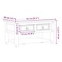 Voir la diapositive 6 : VIDAXL Table basse avec tiroirs  85x50x45 cm bois de pin massif