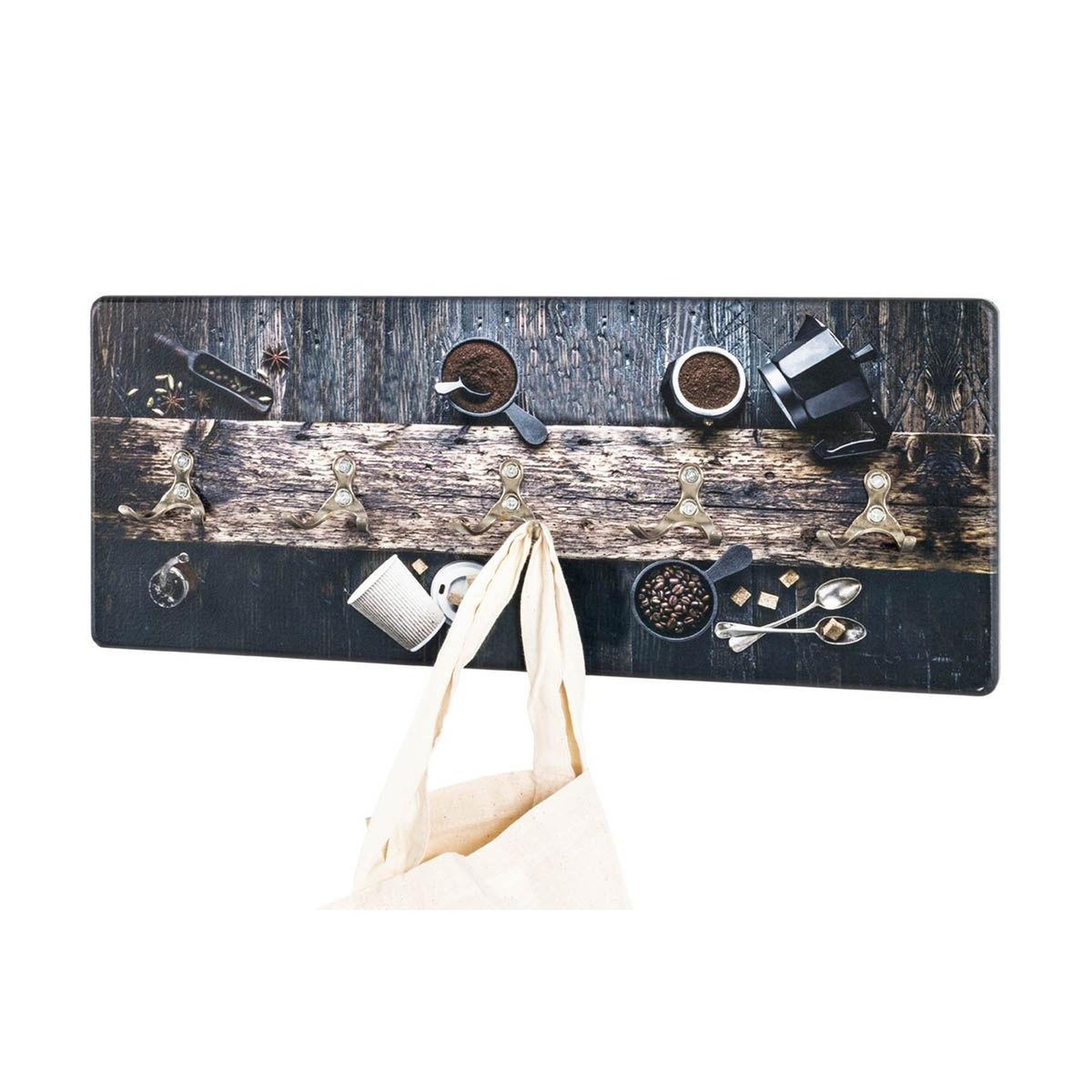 Voir la diapositive 2 : Paris Prix Patère murale design  café  50cm noir