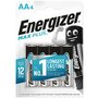 Energizer Piles alcalines max plus AA/LR06 lot de 4