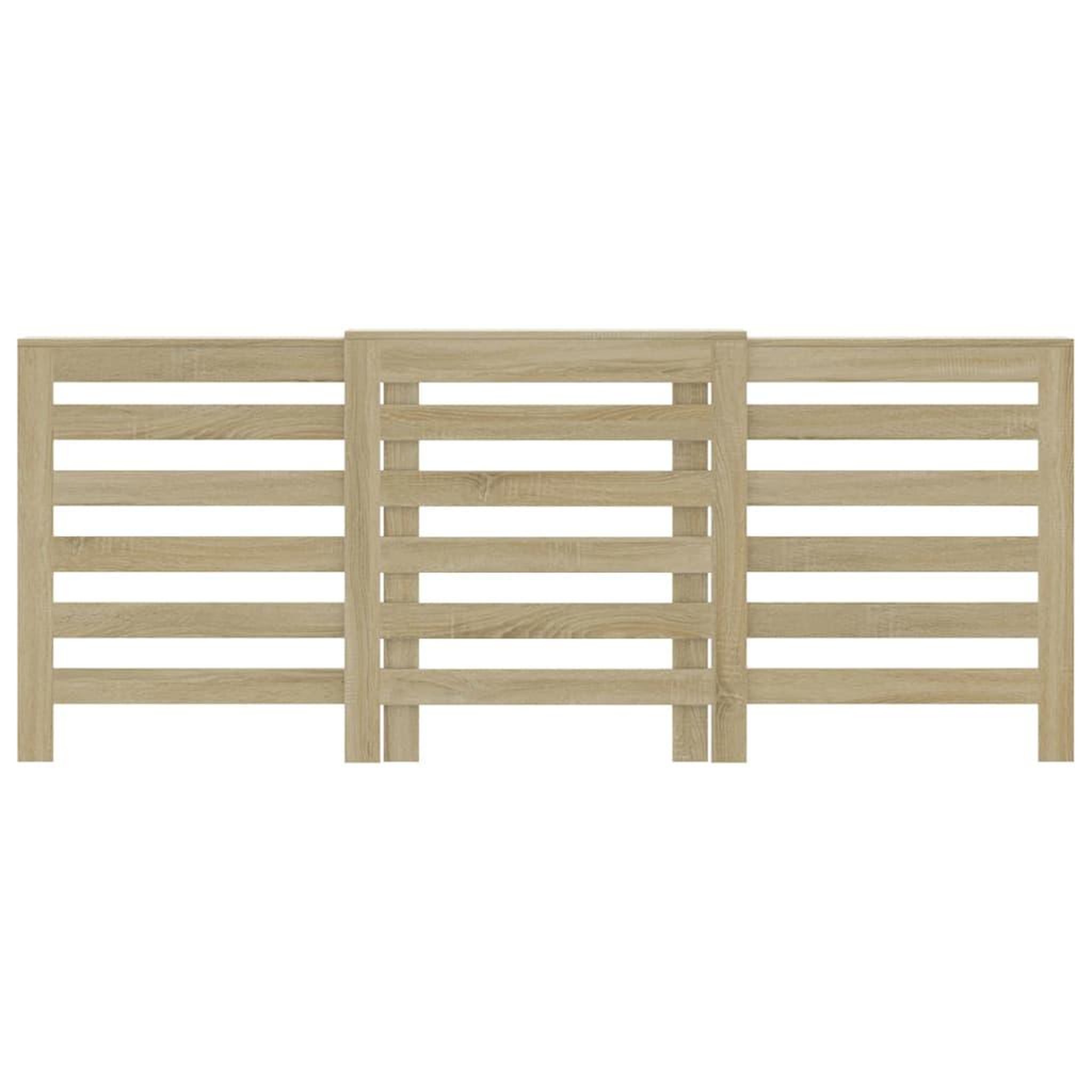 Voir la diapositive 3 : VIDAXL Cache-radiateur chene sonoma 205x21,5x83,5 cm bois d'ingenierie