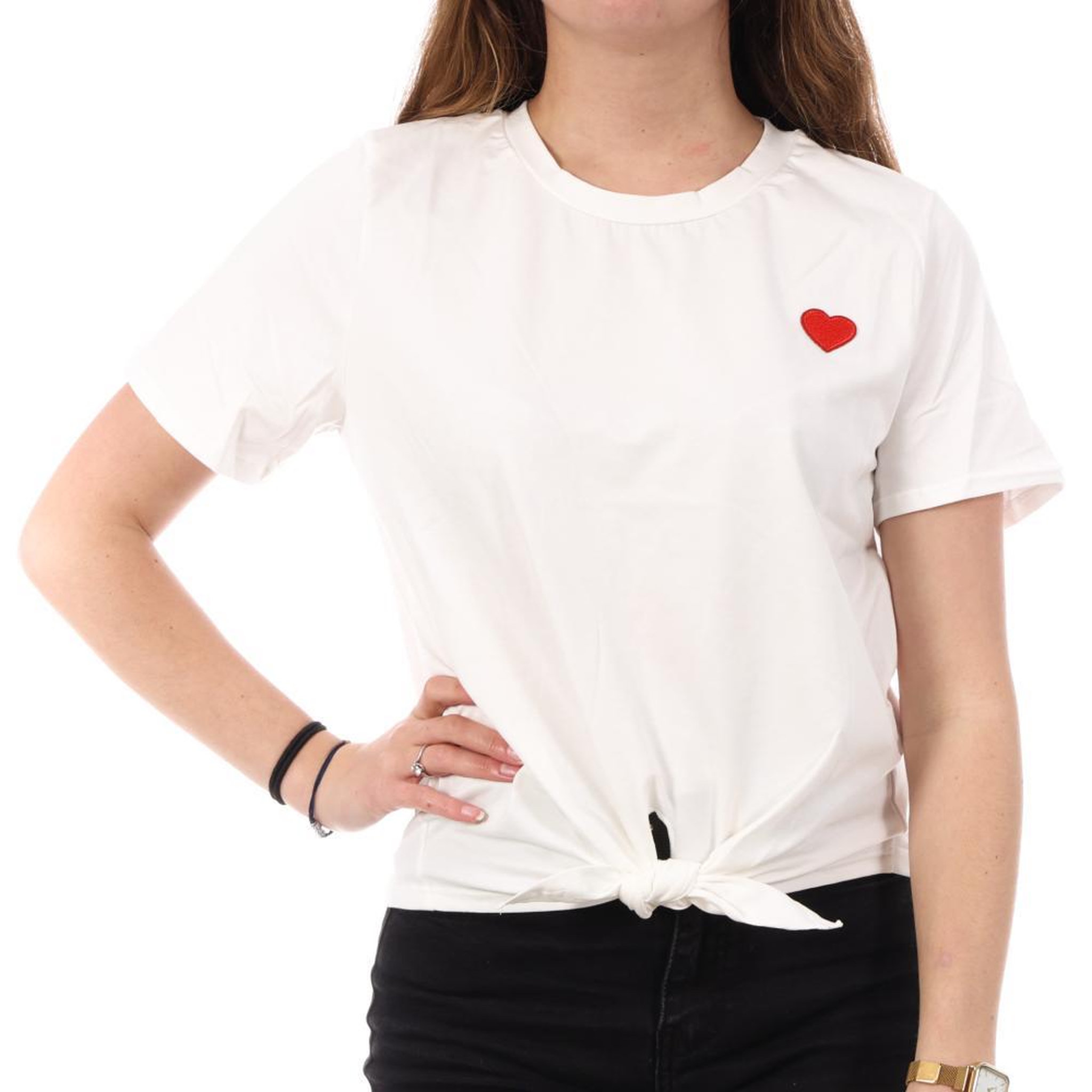 MORGAN T-Shirt Blanc/Ecru Femme Morgan DANNY. Coloris disponibles : Blanc