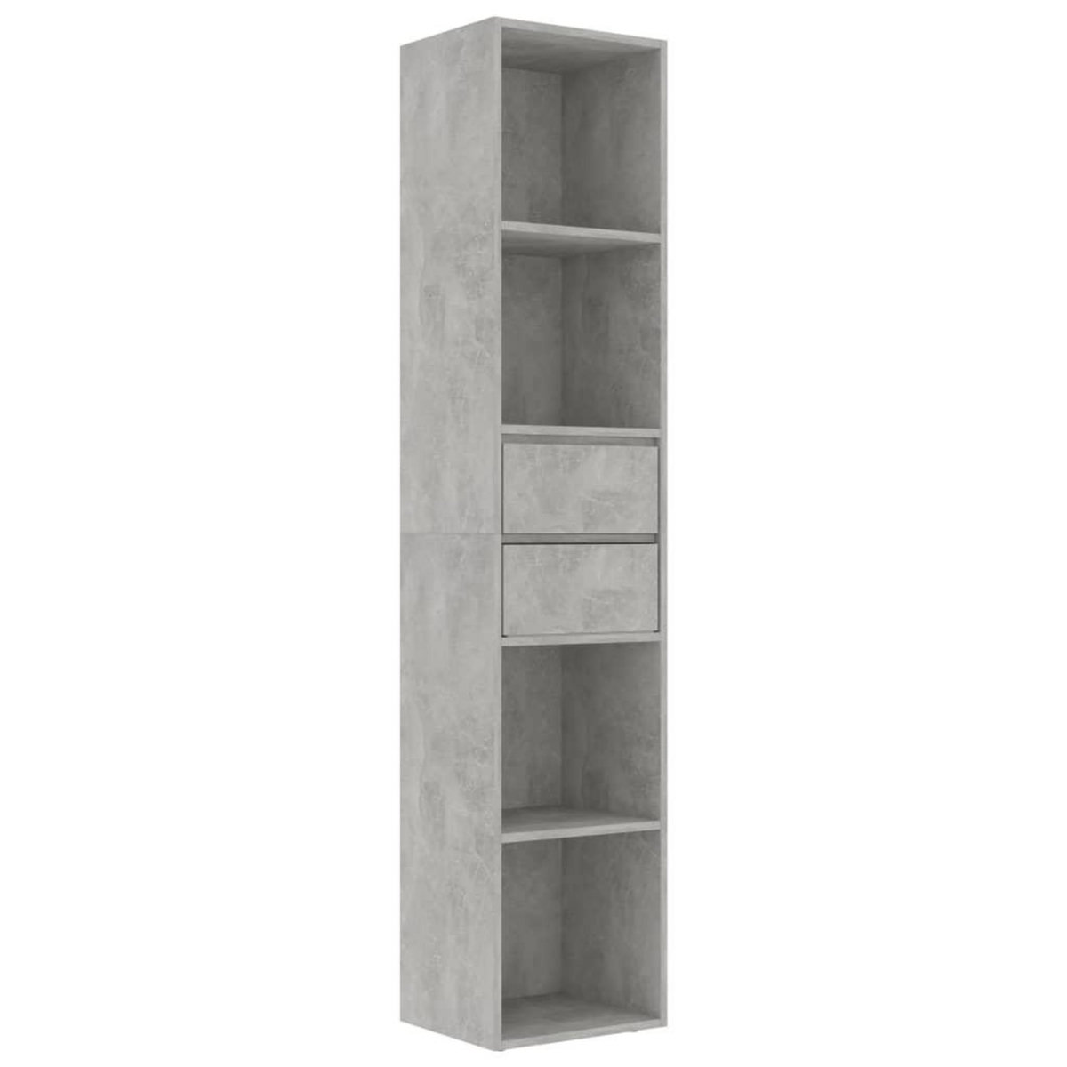 VIDAXL Bibliotheque Gris beton 36x30x171 cm Bois d'ingenierie