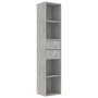 Voir la diapositive 2 : VIDAXL Bibliotheque Gris beton 36x30x171 cm Bois d'ingenierie
