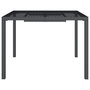 Voir la diapositive 3 : VIDAXL Table de jardin anthracite 100x100x72 cm acier
