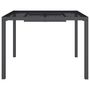 Voir la diapositive 3 : VIDAXL Table de jardin anthracite 100x100x72 cm acier