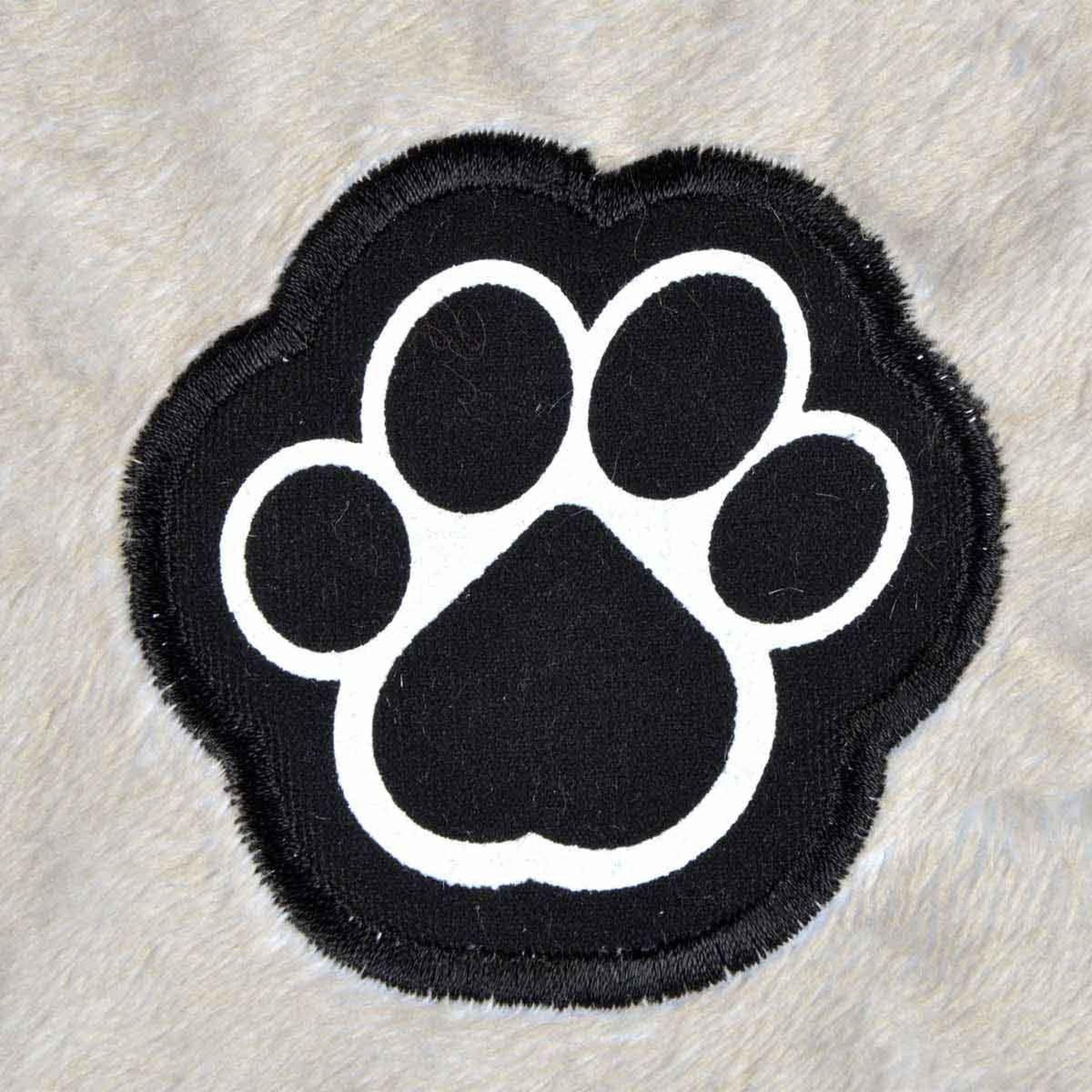 Voir la diapositive 5 : LOVE STORY Plaid polaire pour chien  patchy  100cm beige