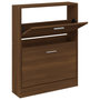 Voir la diapositive 2 : VIDAXL Armoire a chaussures Chene marron 59x17x81 cm Bois d'ingenierie