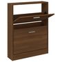 Voir la diapositive 2 : VIDAXL Armoire a chaussures Chene marron 59x17x81 cm Bois d'ingenierie