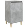 Voir la diapositive 2 : VIDAXL Table de chevet gris beton 40x35x70 cm bois d'ingenierie