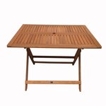 Habitat et Jardin Table pliante bois exotique  Hong Kong  - Maple - 135 x 80 cm - Marron clair