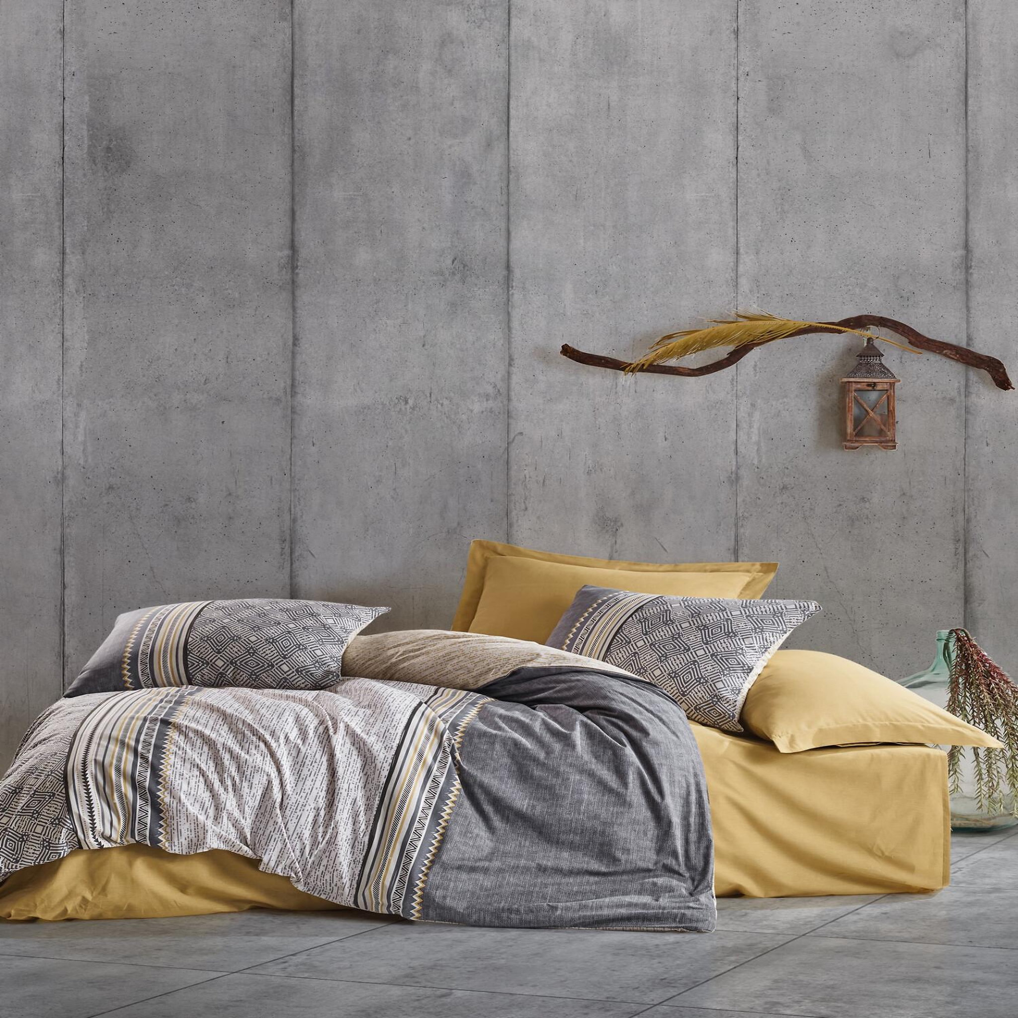 Home collection Parure de lit enfant avec taie(s) 100 % coton Nedra. Coloris disponibles : Gris