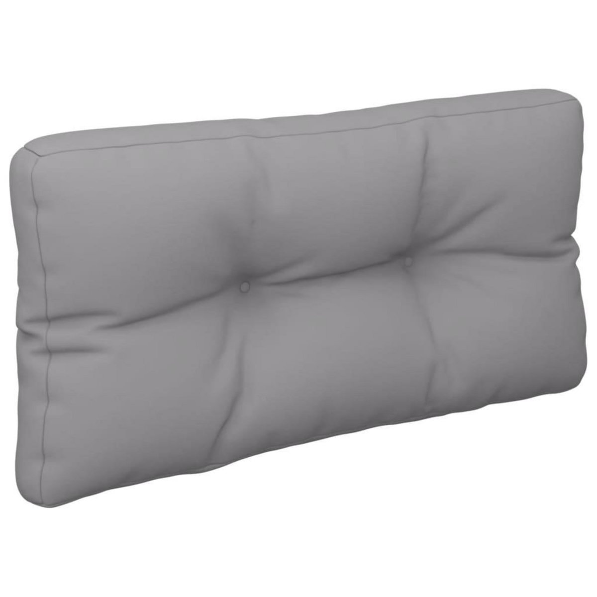 VIDAXL Coussins de palette lot de 2 gris tissu