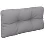 Voir la diapositive 5 : VIDAXL Coussins de palette lot de 2 gris tissu