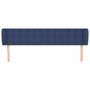 Voir la diapositive 3 : VIDAXL Tete de lit avec oreilles Bleu 163x23x78/88 cm Tissu