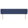 Voir la diapositive 3 : VIDAXL Tete de lit avec oreilles Bleu 163x23x78/88 cm Tissu