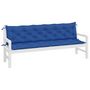 Voir la diapositive 3 : VIDAXL Coussins de banc jardin lot de 2 bleu 200x50x7 cm tissu Oxford