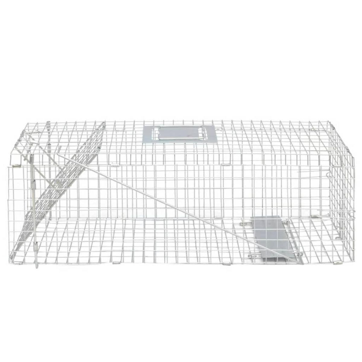 VIDAXL Piege a animaux galvanise 80 cm