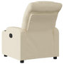 Voir la diapositive 3 : VIDAXL Fauteuil inclinable Creme Tissu