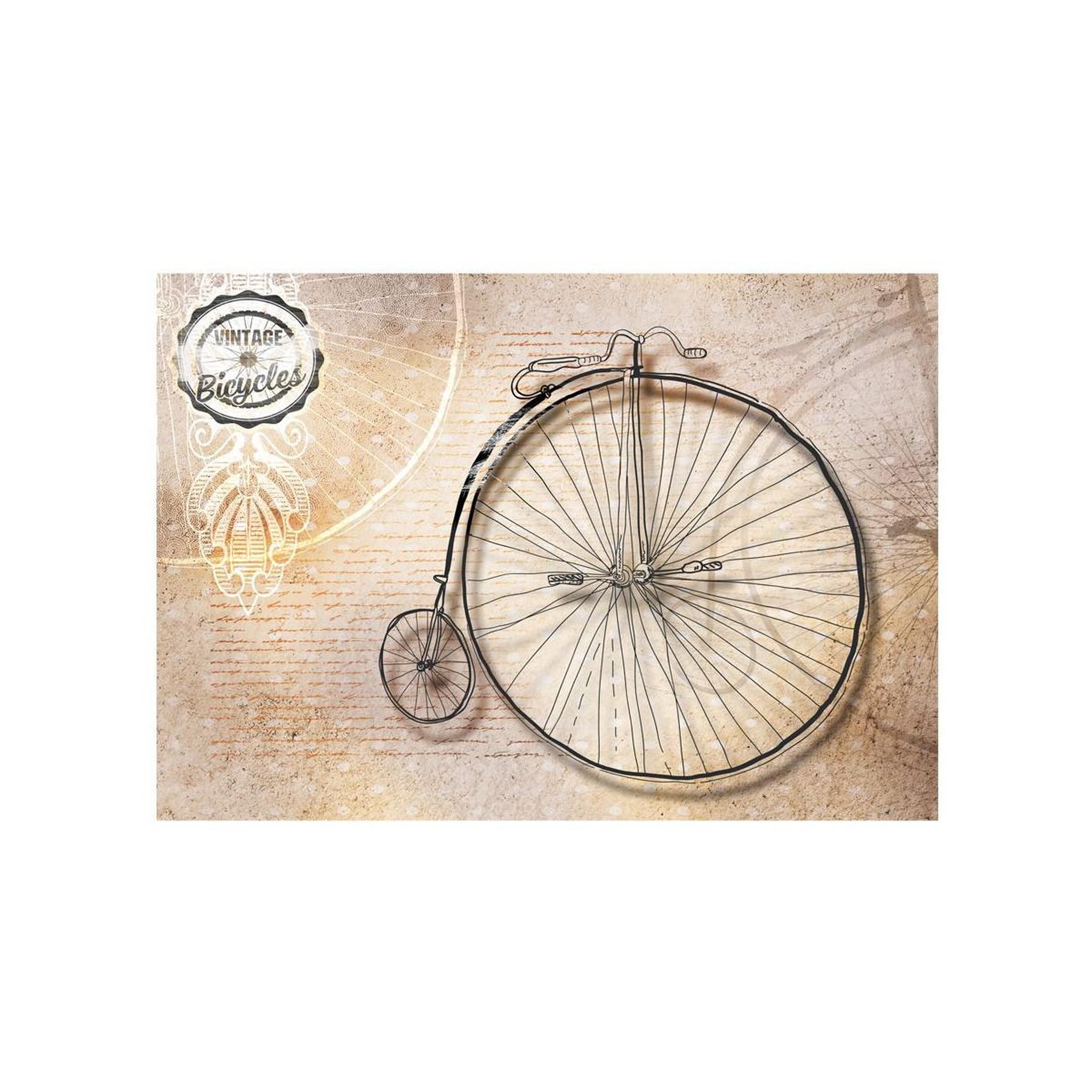 Voir la diapositive 2 : Paris Prix Papier Peint  Vintage Bicycles Sepia