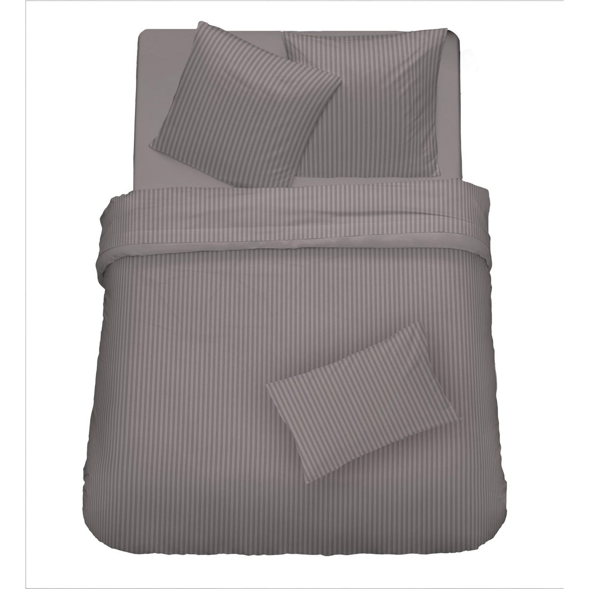 Parure de drap unie en satin de coton 70 fils 