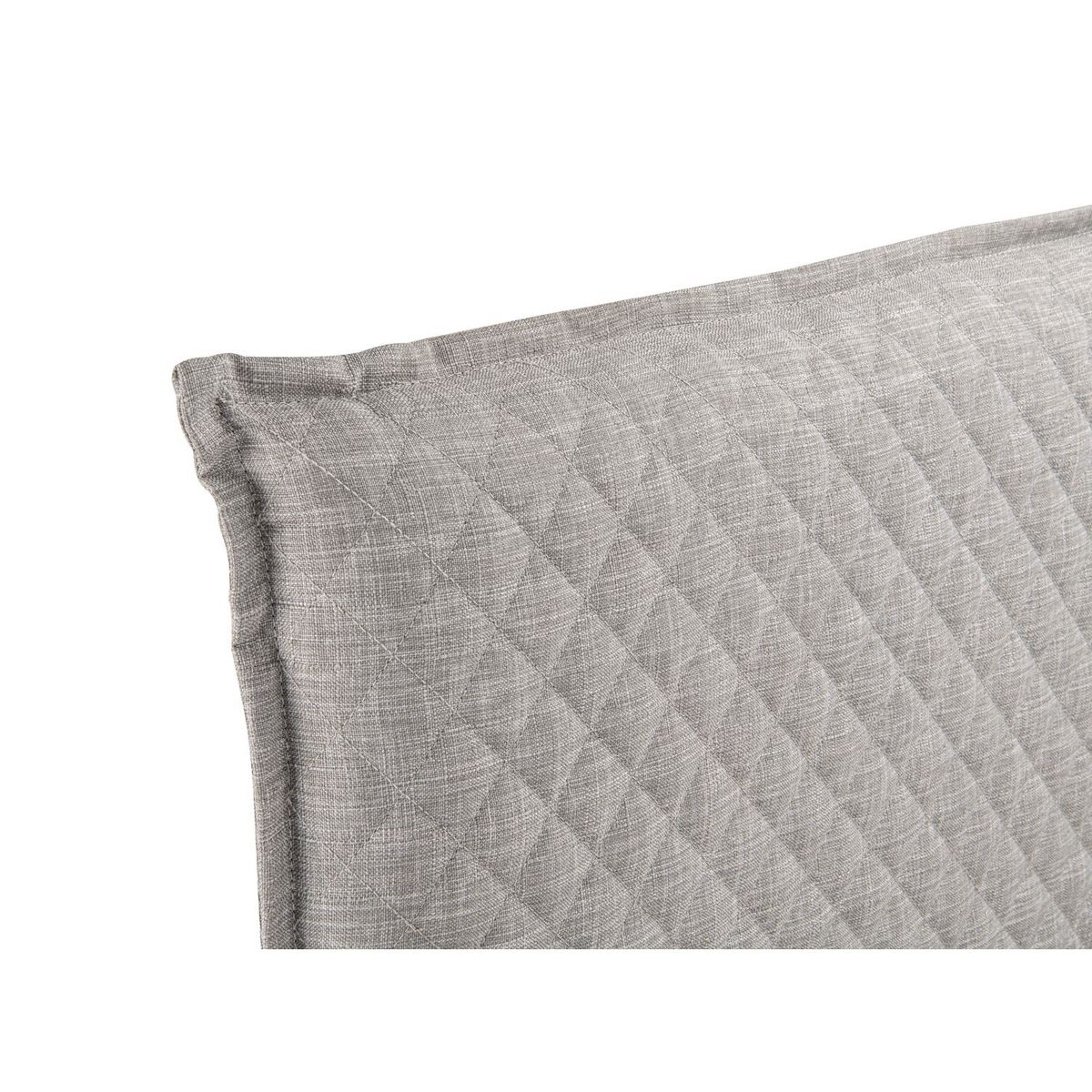 Lit double avec sommier et tête de lit effet matelassé 140x190cm ALBAN