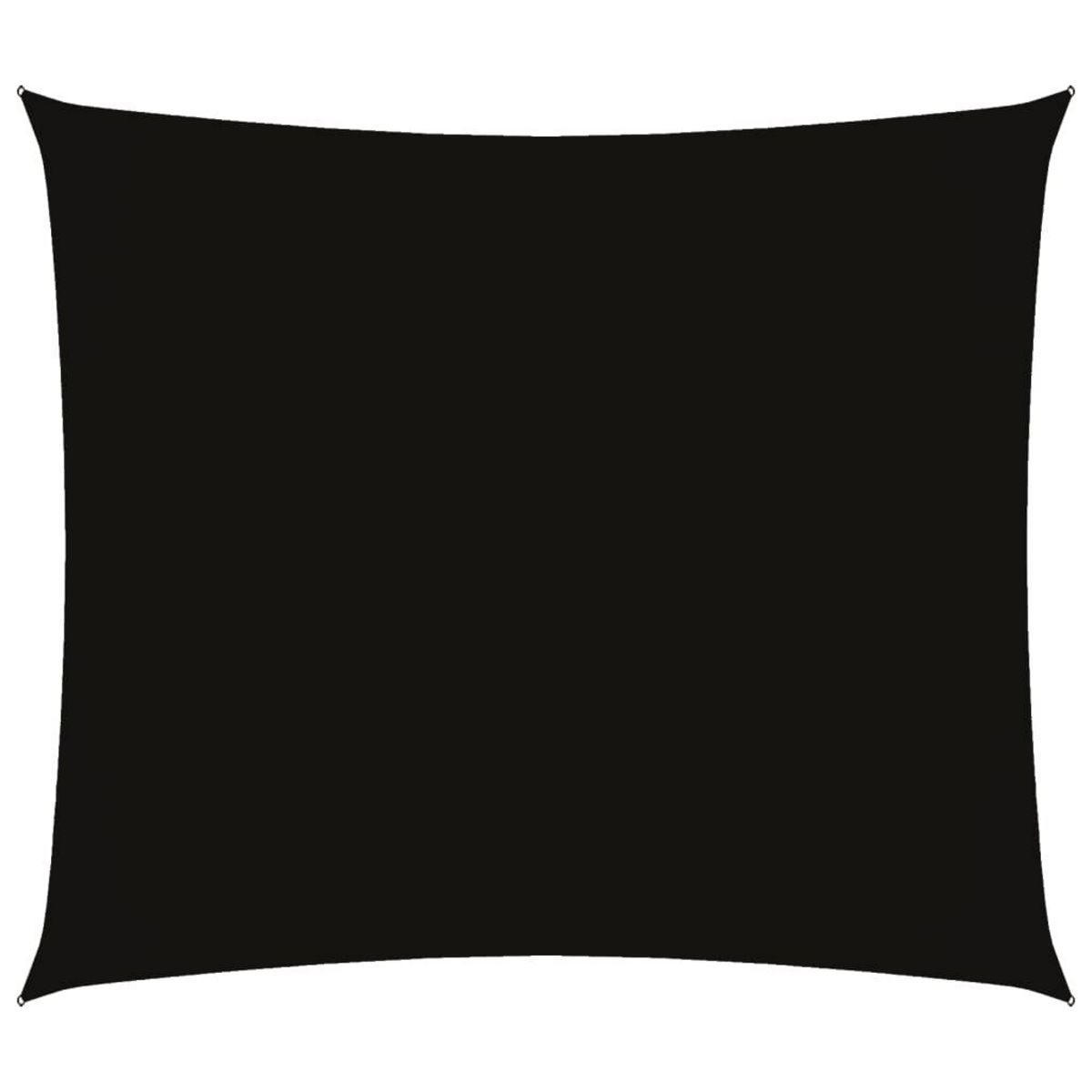 VIDAXL Voile de parasol tissu oxford rectangulaire 2,5x3 m noir