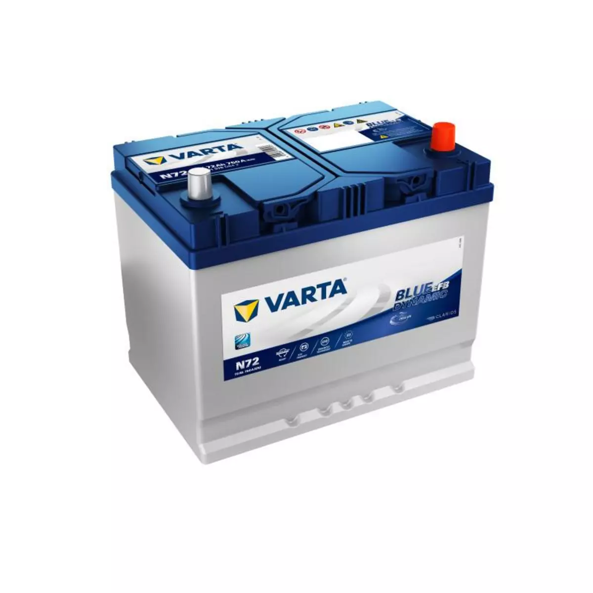 Varta Batterie Varta Blue Dynamic EFB N72 12v 72ah 760A 572 501 076