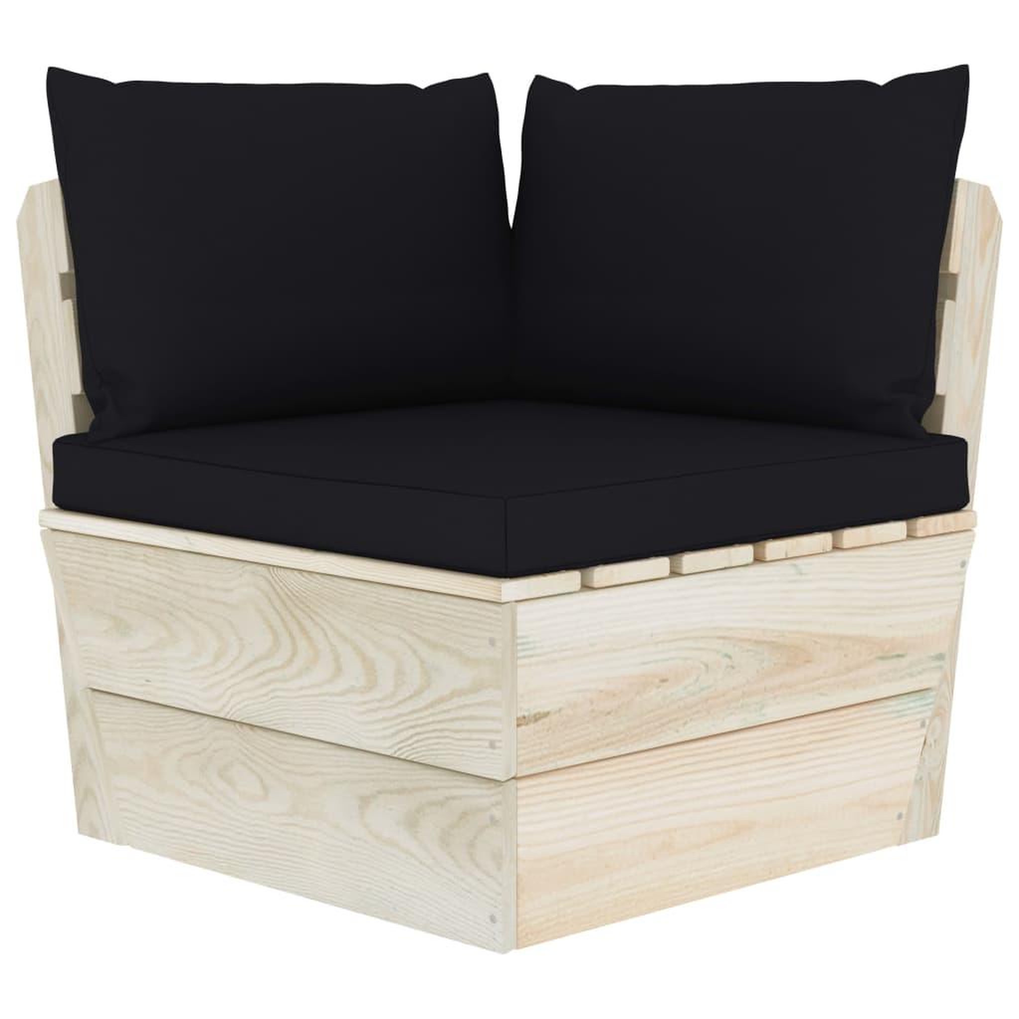Voir la diapositive 4 : VIDAXL Salon de jardin palette 5 pcs avec coussins bois d'epicea