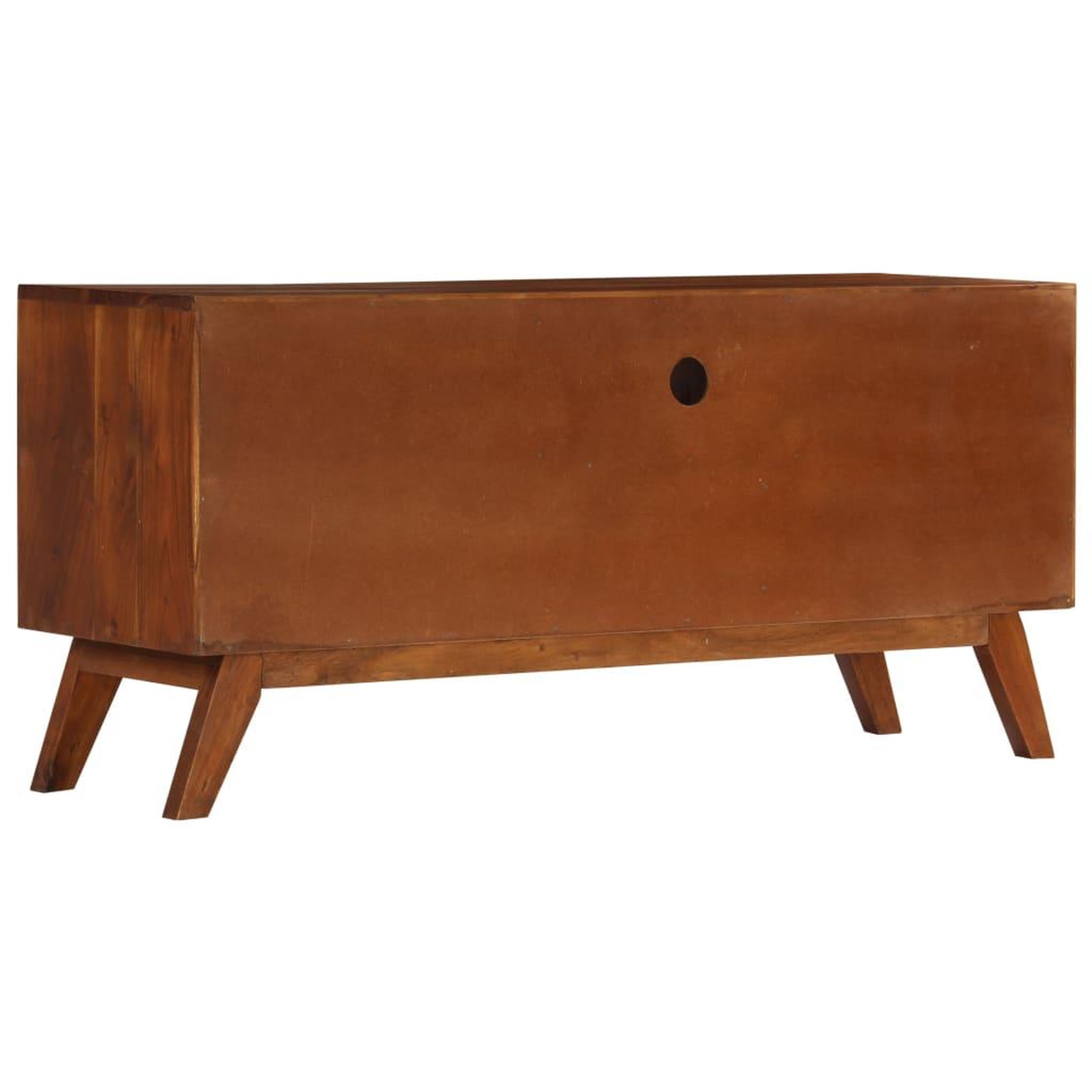 Voir la diapositive 4 : VIDAXL Meuble TV avec 3 tiroirs 110x35x50 cm Bois d'acacia solide