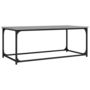 Voir la diapositive 2 : VIDAXL Table basse Sonoma gris 102x50x40 cm Bois d'ingenierie et fer