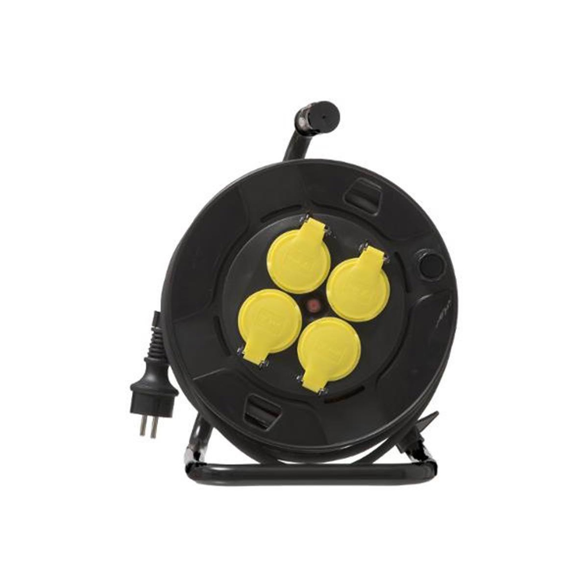 Voir la diapositive 2 : SMART SYSTEM Rallonge électrique extérieure  enrouleur  31cm noir