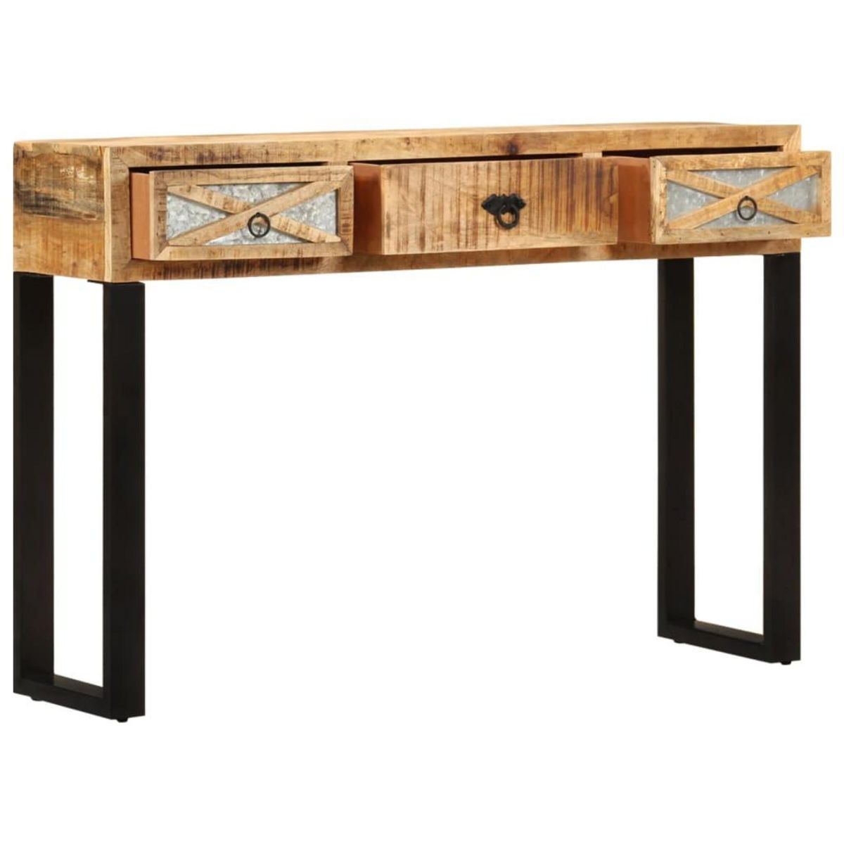 VIDAXL Table console 110 x 30 x 76 cm Bois de manguier massif