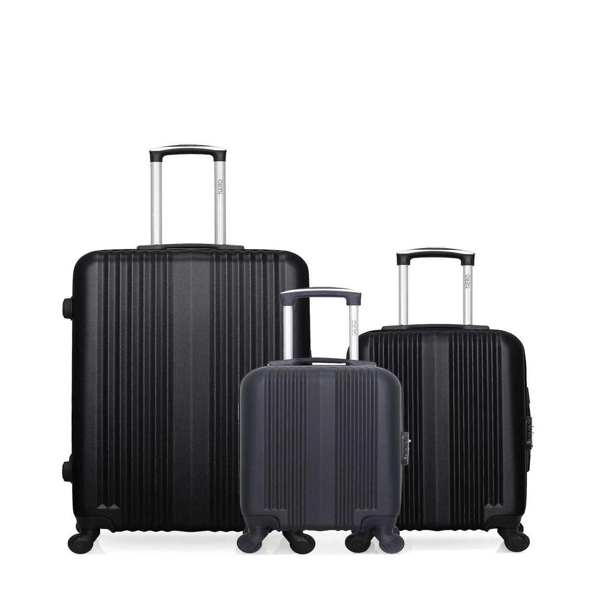 HERO HERO - LOT DE 3 - Valises grand format, cabine et cabine XXS LIPARI
