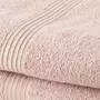  Lot de 2 serviettes de toilette TODAY 50x90 cm 100% Coton - Rose des sables