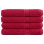 Voir la diapositive 1 : VIDAXL Serviettes de sauna de qualité supérieure SOLUND 4 pcs rouge