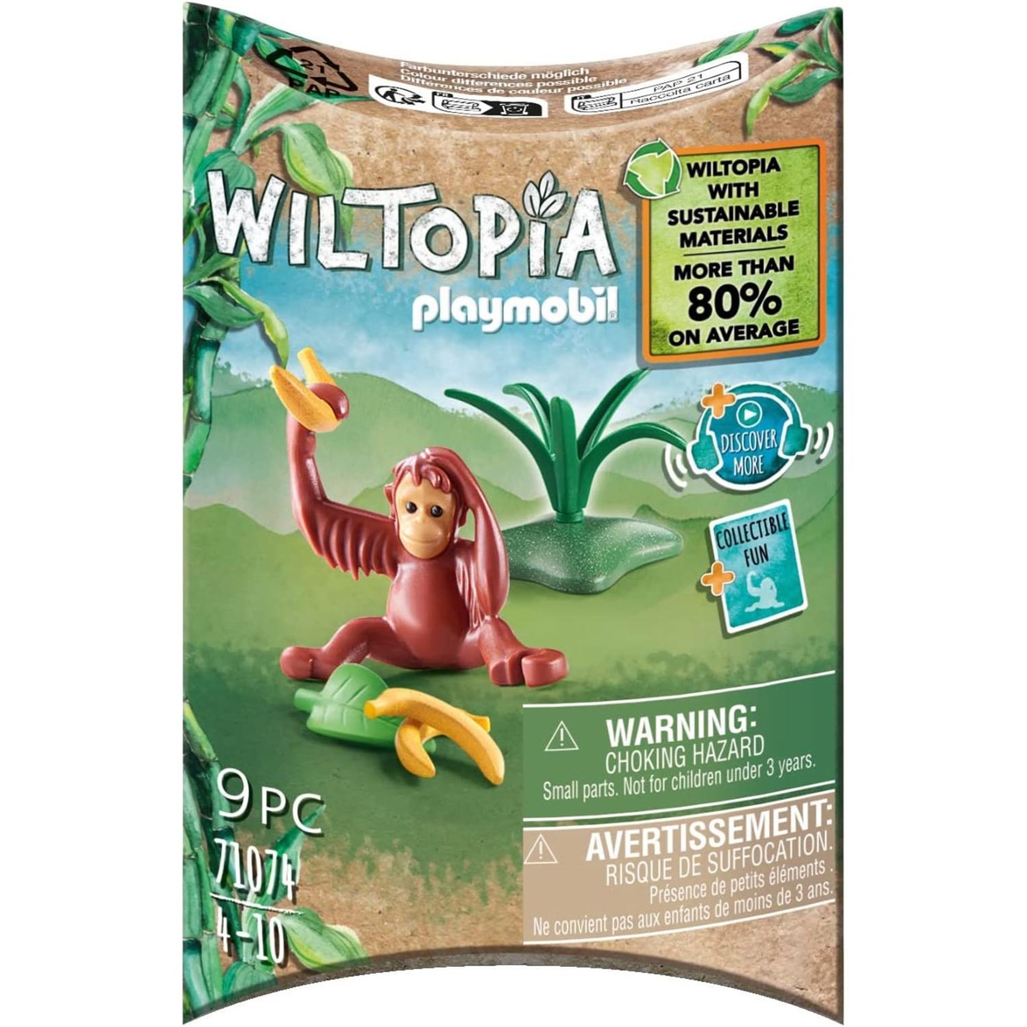 PLAYMOBIL Wiltopia Bébé Orang-outan
