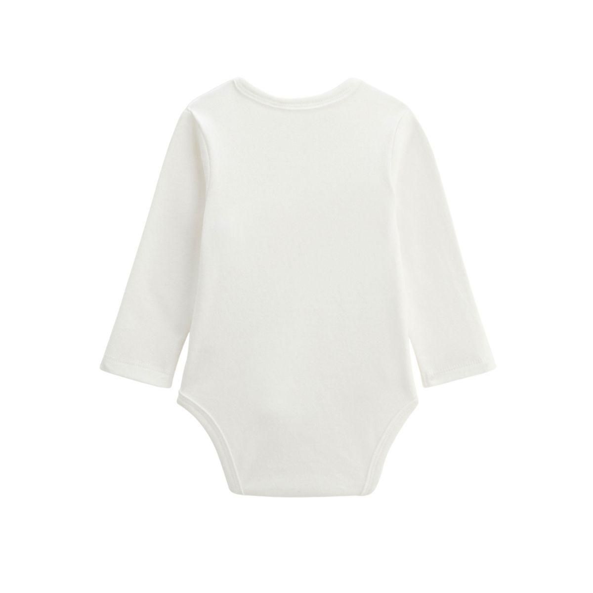 Petit Béguin Lot de 2 bodies bébé manches longues ouverture croisée Baby Panda